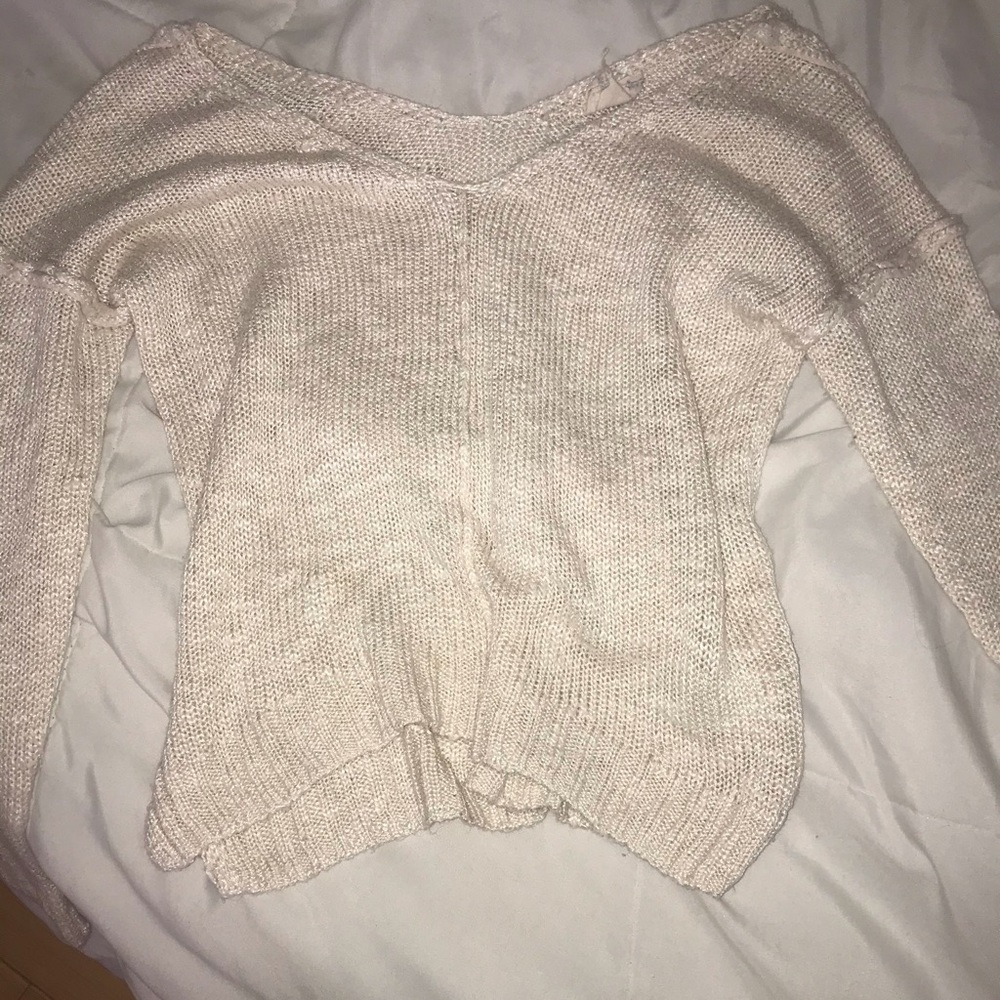 Slouchy knitted sweater